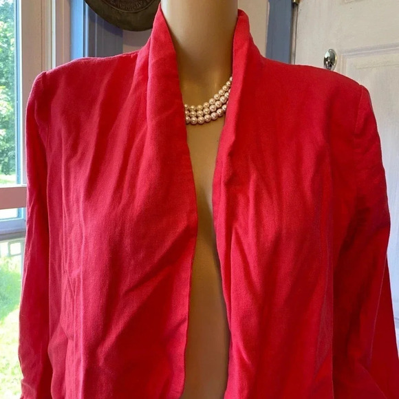 Love Tree Linen Blend Open Jacket/Cardigan Women Size L - Picture 7 of 7